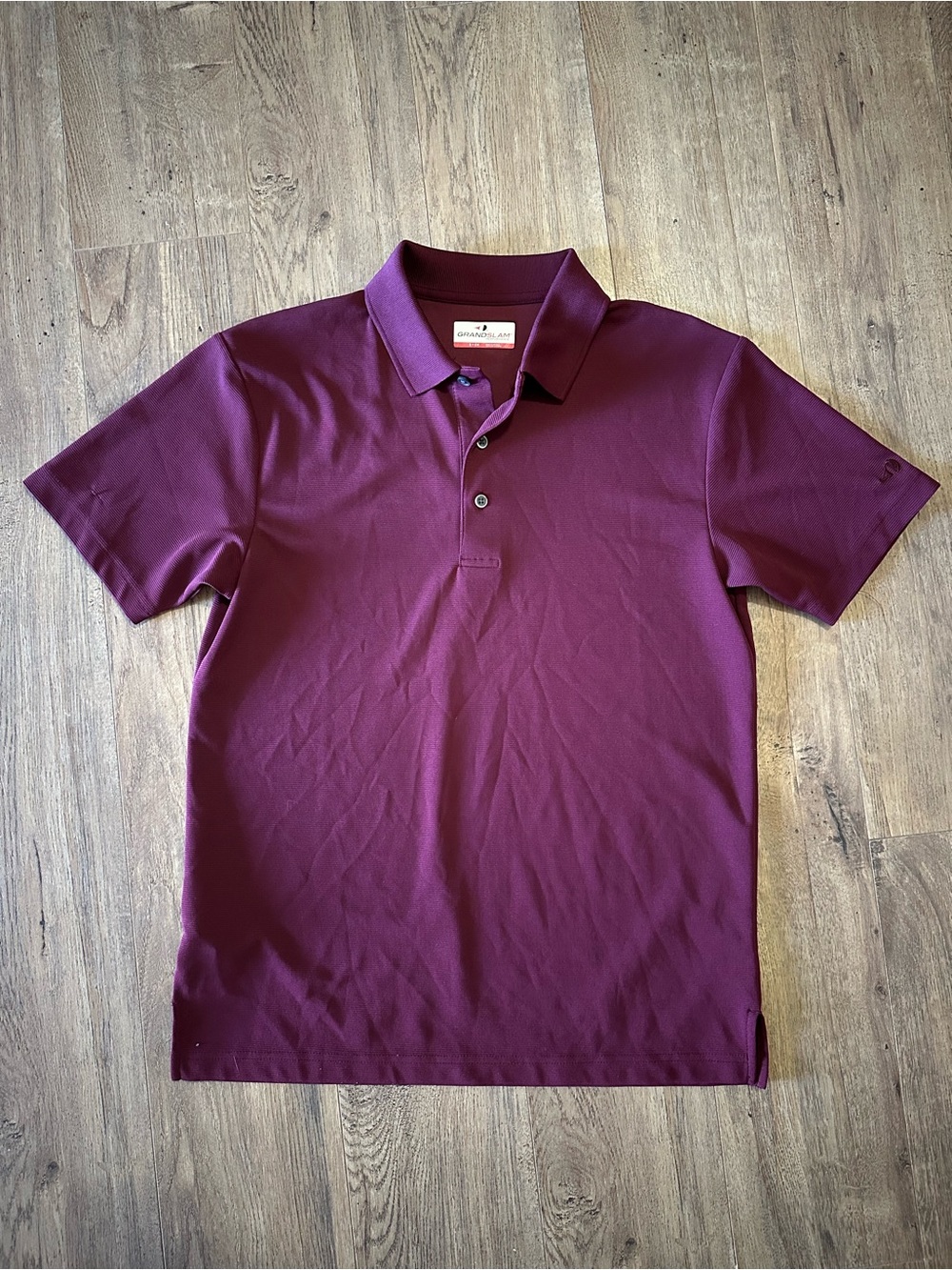 Grand Slam Men's Polo Shirt in Plum